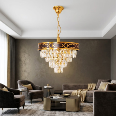 Kronleuchter Luxus Deckenlampe Deckenleuchte Hängelampe neu Kristall