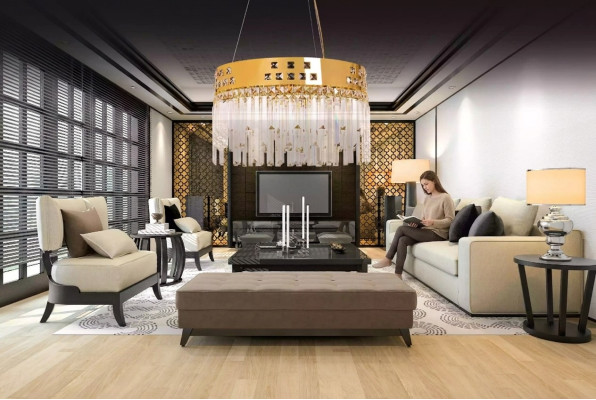 Wunderschöne BrassCrystal Kronleuchter neu Lüster Wohnzimmer Luxus gold