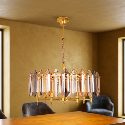 Kronleuchter Gold Deckenlampe Lampe Leuchte Goldene Hängelampe 60x75cm