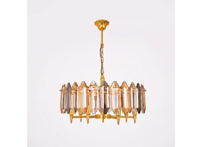 Kronleuchter Gold Deckenlampe Lampe Leuchte Goldene Hängelampe 60x75cm