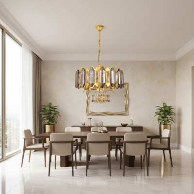 Leuchte Lampe Hängelampe Lampen Kristallleuchte Leuchter Wohnzimmer 60x80