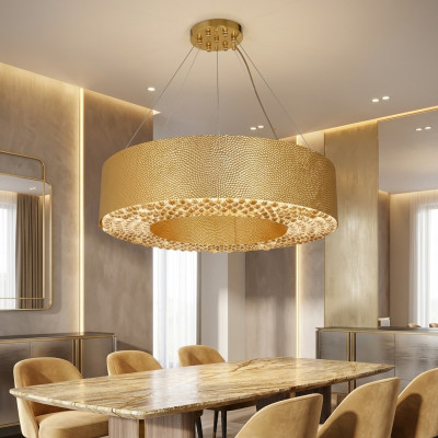 Kronleuchter Modern gold Wohnzimmer Beleuchtung Deckenleuchte Lampe