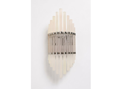 Luxusná nástenná lampa s kryštálmi