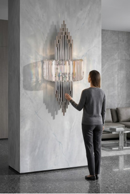 Design Wandlampe Luxus Wandleuchte Leuchte Lampe Wandlampen Kristall