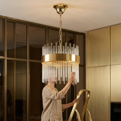 Deckenlampe Wunderschöne Lüster neu Wohnzimmer Modern gold