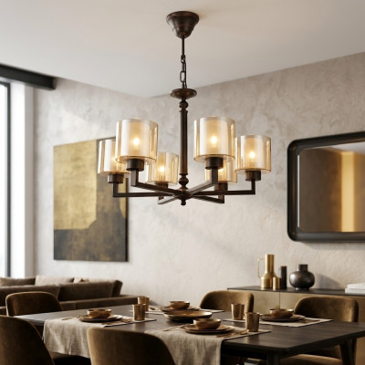 Deckenlampe Wohnzimmer Leuchte Luster Glass Beleuchtung Deckenleuchte