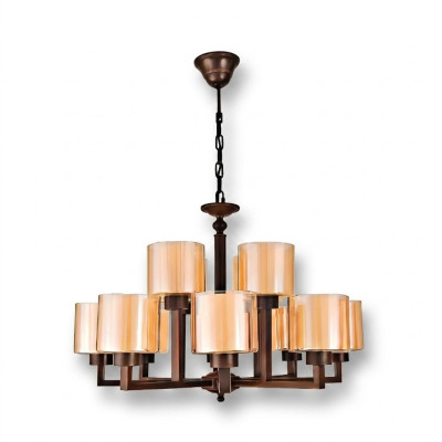 Deckenlampe Goldfarben Wunderschöner Decken Luster Glas Wohnzimmer