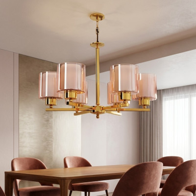 Deckenlampe Pendelleuchte Hängelampe Wohnzimmer Luxus Luster Glass