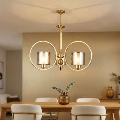 Deckenlampe Hängeleuchte Pendelleuchte Gold Wohnzimmer Stil Moderner