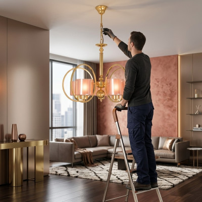 DeckenlampeHänge Beleuchtung Wohnzimmer neu Luster Glass Luxus