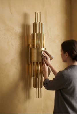 Wandleuchte Wohnzimmer Metal Base Wand Leuchten Lampe neu Modern