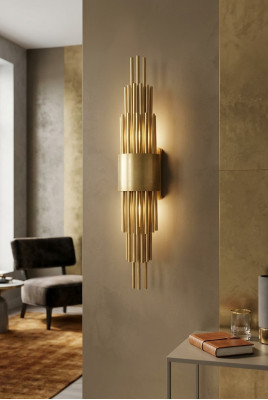 Wandleuchte Wohnzimmer Metal Base Wand Leuchten Lampe neu Modern
