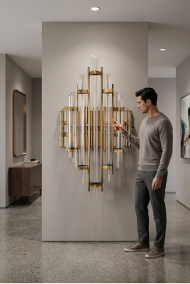Wandleuchte Außen Innen Wohnzimmer Außenlicht Licht neu Modern