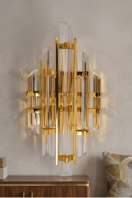 Wandleuchte Wandlampe Wohnzimmer Beleuchtung Luxus neu Schlafzimmer