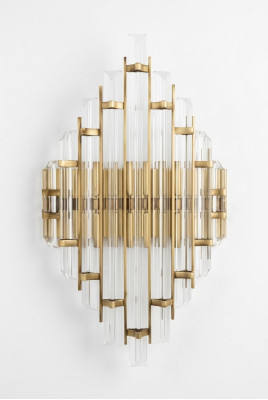 Wandlampe Wand Leuchten Lampen Crystal Wohnzimmer Luxus gold