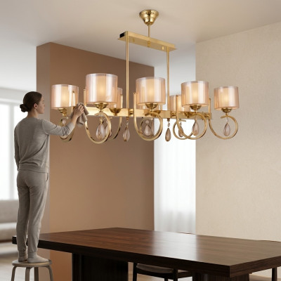 Stropná lampa obývacia izba luxusné lustre svetlá 50x75