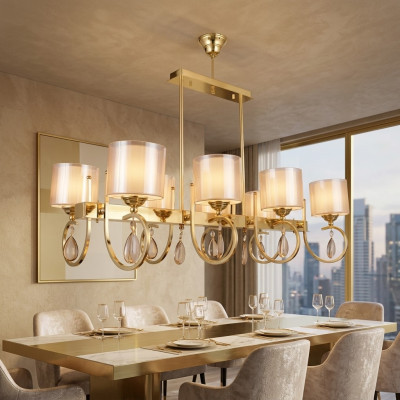Stropná lampa obývacia izba luxusné lustre svetlá 50x75