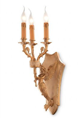 Goldene Wandlampe Design Leuchte Lampe Wohnzimmer Luxus Schlafzimmer Neu