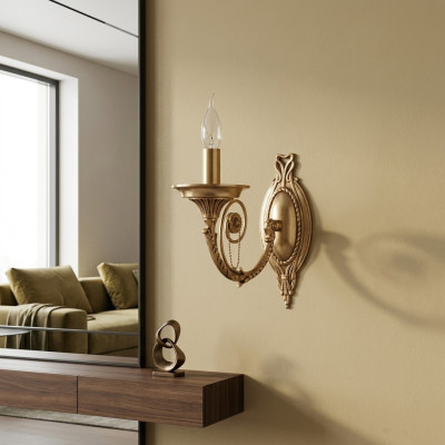 Wandleuchter Modern Stil Modern Material Brass Wohnzimmer Neu