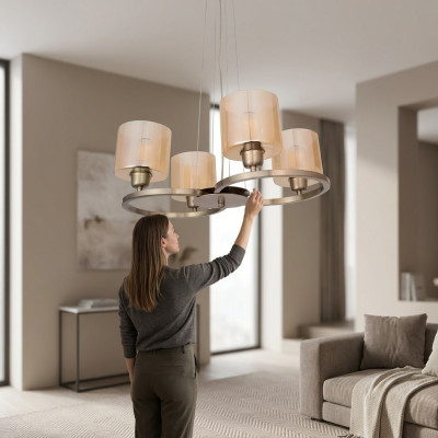 Deckenlampe Moderne Glass Decken Hängelampe Wohnzimmer Hängende Neu