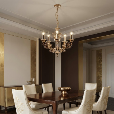 Deckenlampe klassisch Luster Leuchte Lampe Wohnzimmer Luxus Deckenlampen