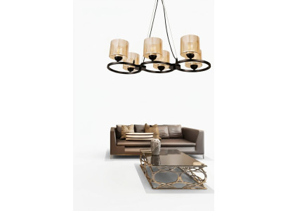 Deckenlampe Wohnzimmer Deckenleuchten Lichtschirm Luster Luxus