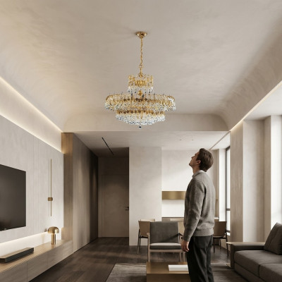 Kronleuchter Lampe Leuchte Wohnzimmer Deckenleuchte Luxus Luster Lampen