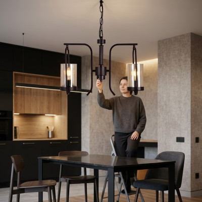 Deckenlampe Moderne Deckenleuchte Wohnzimmer Luster Glass Lüster neu