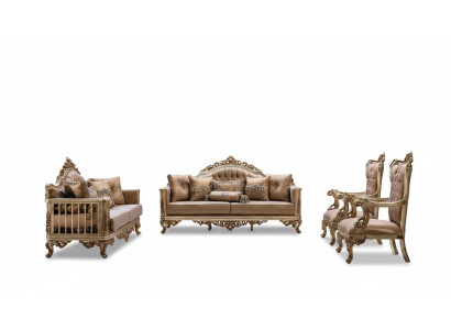 Sofagarnitur Couch Set Klassische Garnitur Sitz Polster Couchtisch 5tlg