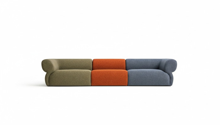 Sofa 5 Sitzer Wohnzimmer Polstersofa Modern Stil Sofas Couch Neu