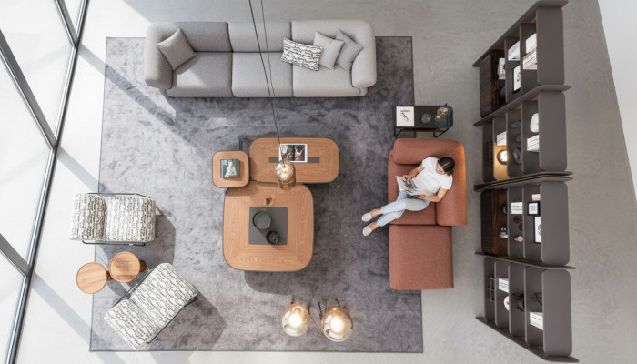 Ecksofagruppe Polstergruppe Couch Sofa Stoff Wohnzimmermöbel Moderne
