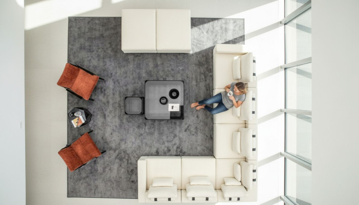 Sofagarnitur L-Form Designer Polstersofa Design Sessel Polstermöbel Ecksofa