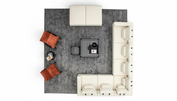 Sofagarnitur L-Form Designer Polstersofa Design Sessel Polstermöbel Ecksofa