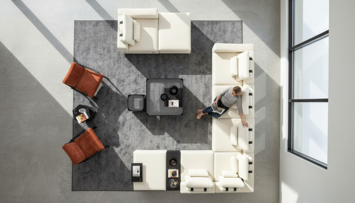 Wohnzimmer Möbel Polstergarnitur Wohnlandschaft Ecksofa Sessel Textilsofas