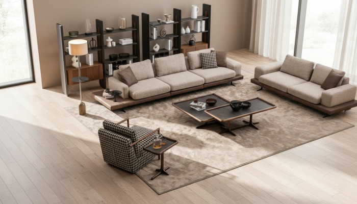 Moderne Sofagarnitur Wohnlandschaft Wohnzimmer Sofas Fünsitzer