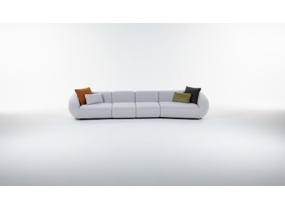 Wohnzimmer Sofa Sechssitzer Polstermöbel Luxus Designer Couch Stoff