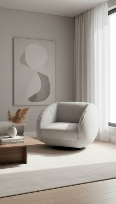 Textil Sessel 1 Sitzer Polstersessel Modern Design Luxus Wohnzimmer