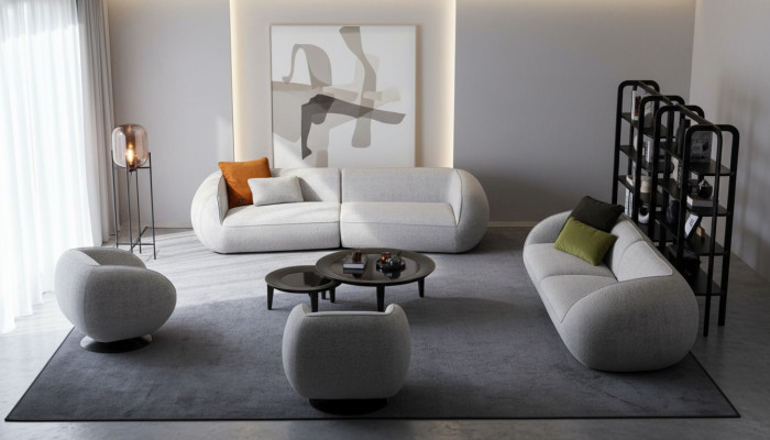 Sofagarnitur Lounge Sitzgruppe Dreisitzer Sessel Polsterecke Moderne