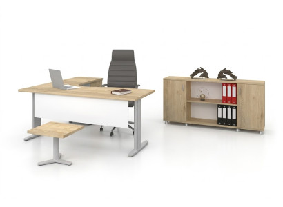 Eckschreibtisch Büro Arbeitszimmer Modern Komplett Set Möbel 3tlg