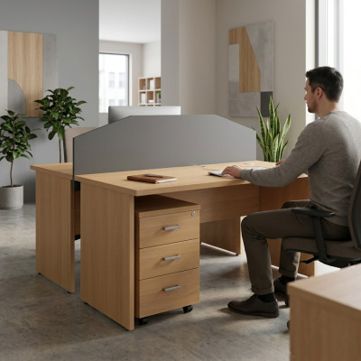 Moderner Schreibtisch Holz Tisch Arbeitszimmer Computertisch Büromöbel