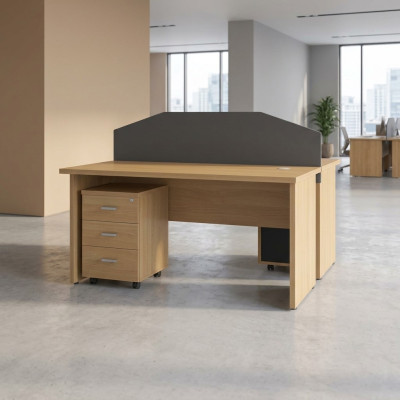 Moderner Schreibtisch Holz Tisch Arbeitszimmer Computertisch Büromöbel