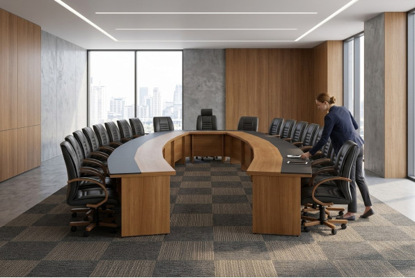 Großer Konferenztisch Büromöbel Arbeitszimmer Tisch 830cm xxl