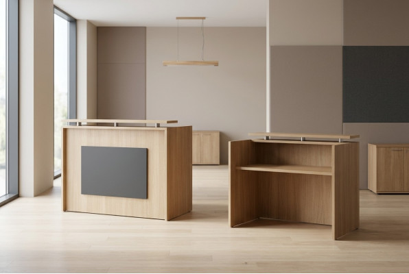 Rezeption Arbeitstisch Holz Büromöbel Empfangstisch Büro Möbel Neu