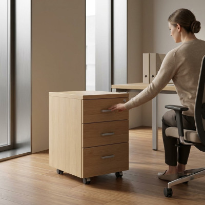 Kommode Büro Möbel Arbeitszimmer Klassischer Holz Aktenschrank Bücher