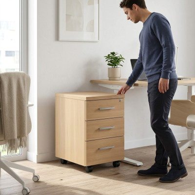 Büro Kommode Arbeitszimmer Holz Büromöbel Aktenschrank Bücher