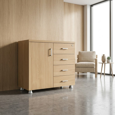 Büro Kommode Holz Schrank Arbeitszimmer Neu Klassischer Möbel
