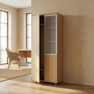 Büroschrank Arbeitszimmer Büro Holz Aktenschrank Regale Aktenschränke
