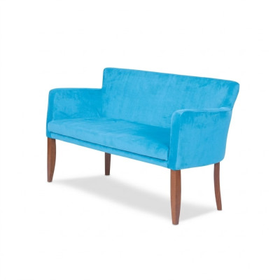 Blauer Textil Zweisitzer Arbeitszimmer Couch Moderne Büromöbel Office