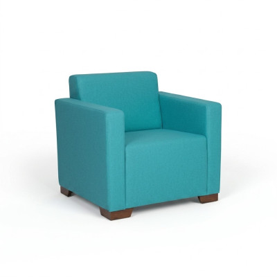 Sessel Arbeitszimmer Blau Sitz Büro Möbel Polstersessel Neu Textil