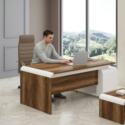 Brauner Office Schreibtisch Arbeitszimmermöbel Eckschreibtische